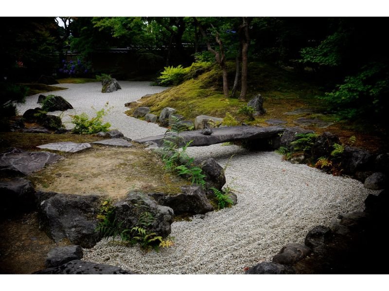 Stones, Boulders, and Sand asian style landscaping