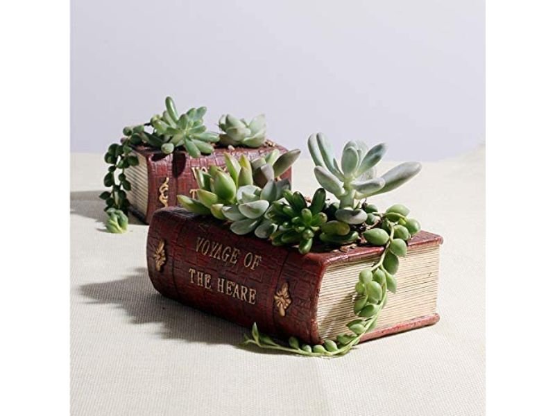 book planter diy creative planting ideas 